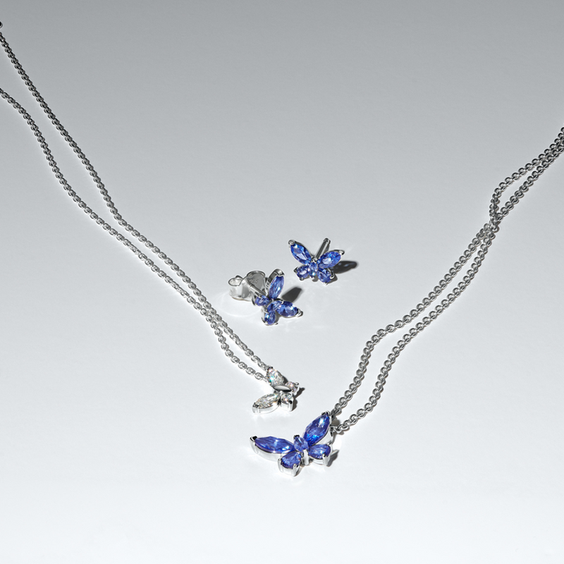 Pandora Timeless 925 Sterling Silver Butterfly Pendant Necklace 394232C01-45-zoom-