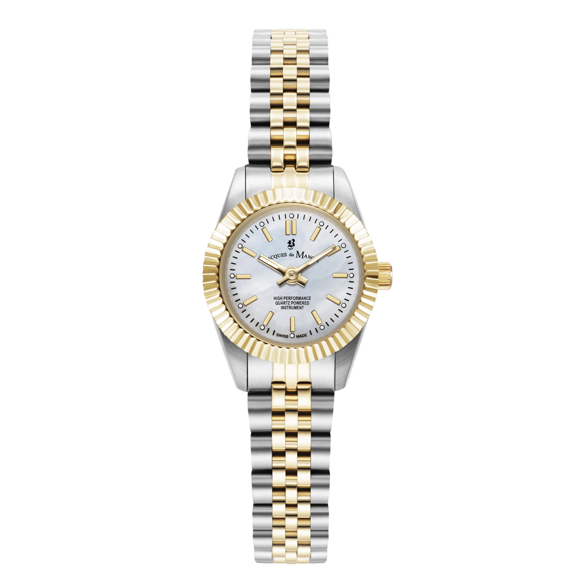 Jacques Du Manoir Inspiration 22mm White MOP Women's Watch JWL05102