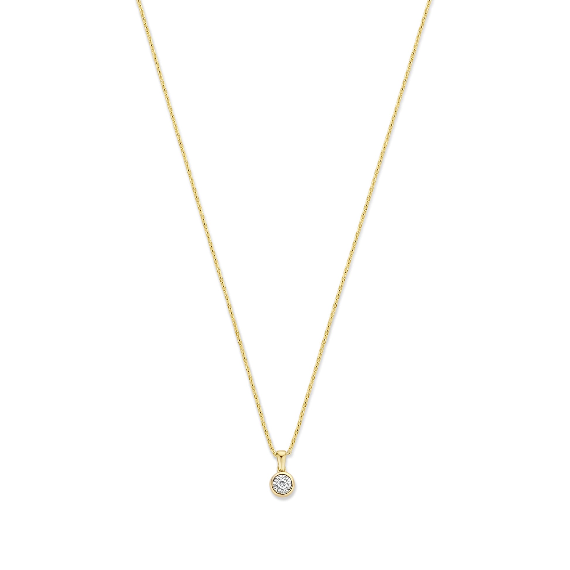Isabel Bernard De La Paix Inaya 14 Carat Golden Necklace | diamond 0.03 ct | IBD350019