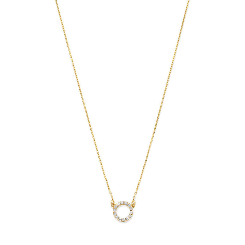 Beloro Jewels Monte Napoleone Irene 9 karaat ketting met zirconia stenen BO340048-zoom-