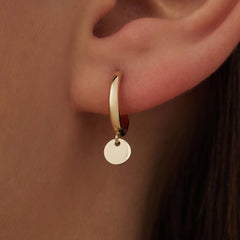 Isabel Bernard Le Marais Jeanne 14 Carat Golden Hoop Earrings IB360250