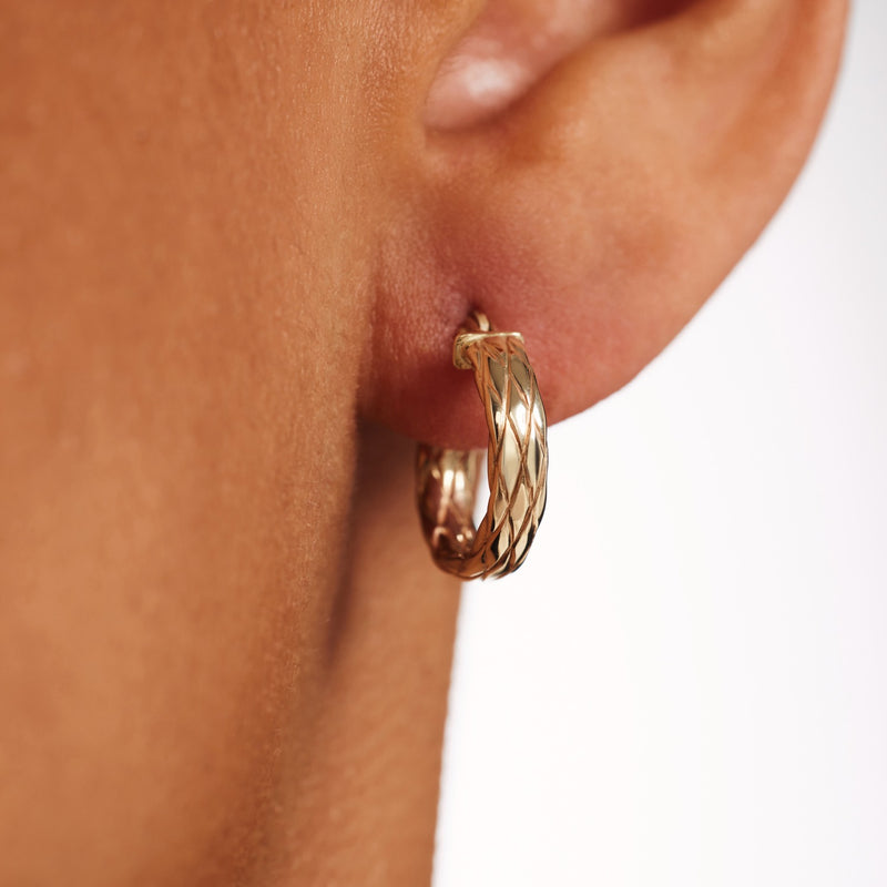 Isabel Bernard Rivoli Aurelle 14 karaat gouden oorringen IB360278-zoom-