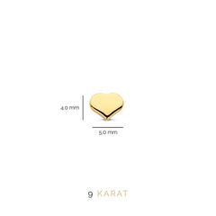 Beloro Jewels Regalo d'Amore 9 karat gold earring set with heart BO90036