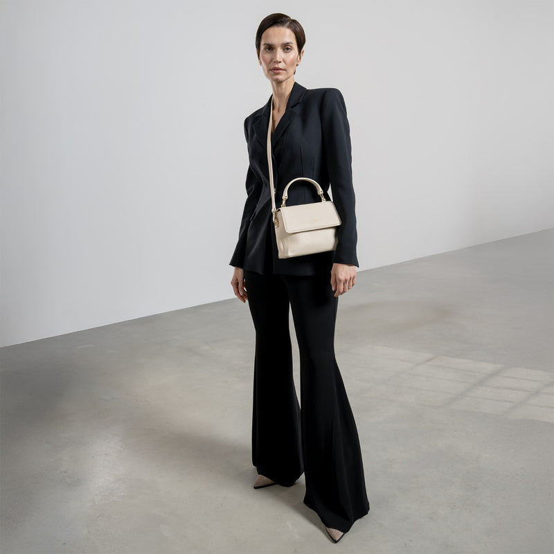 Isabel Bernard Femme Forte Heline Crème me Leren Handtas IB21027-zoom-