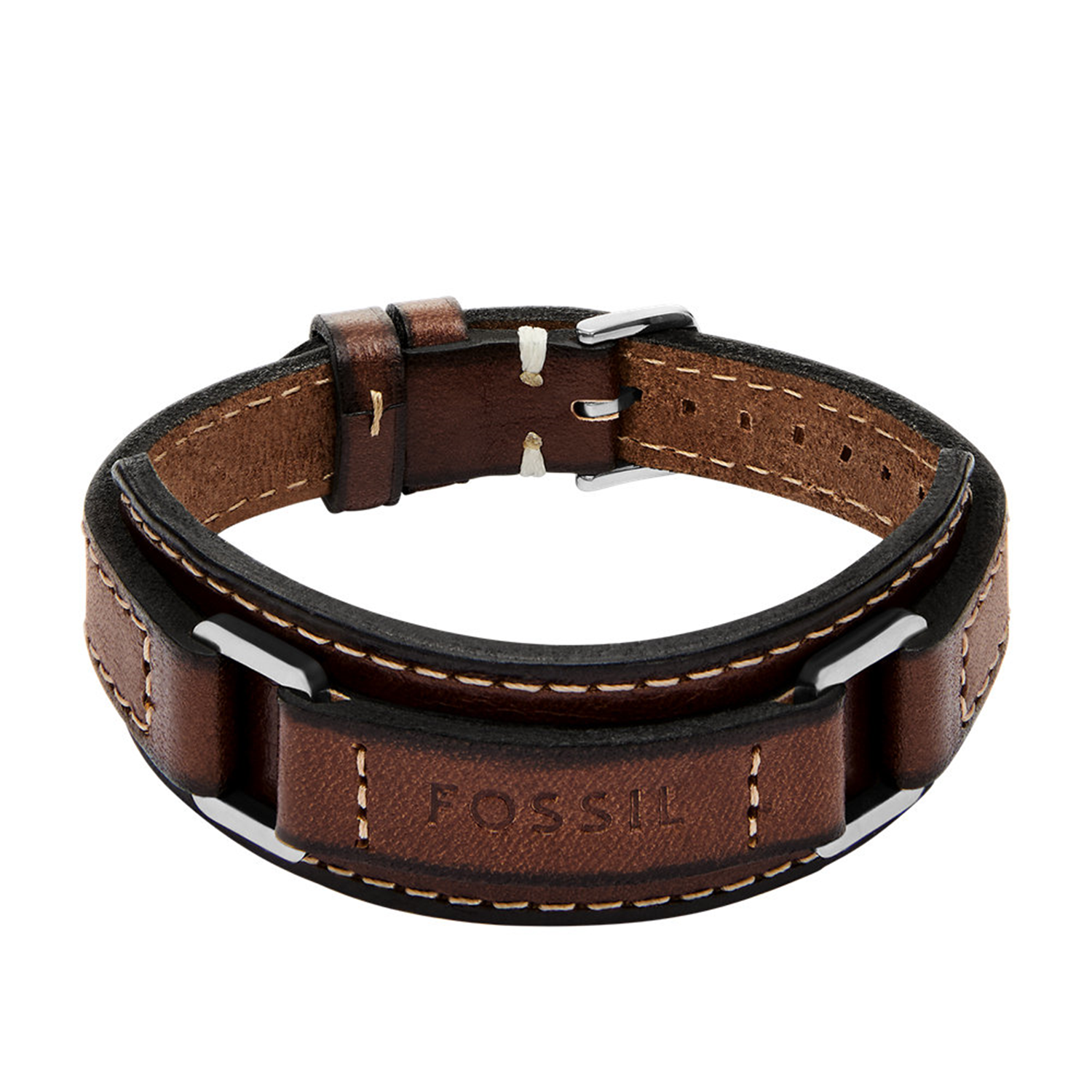 Fossil Machine Leather Bracelet JF04941040