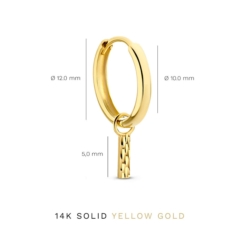 Isabel Bernard Rivoli Laura 14 karaat gouden oorringen IB360150-zoom-