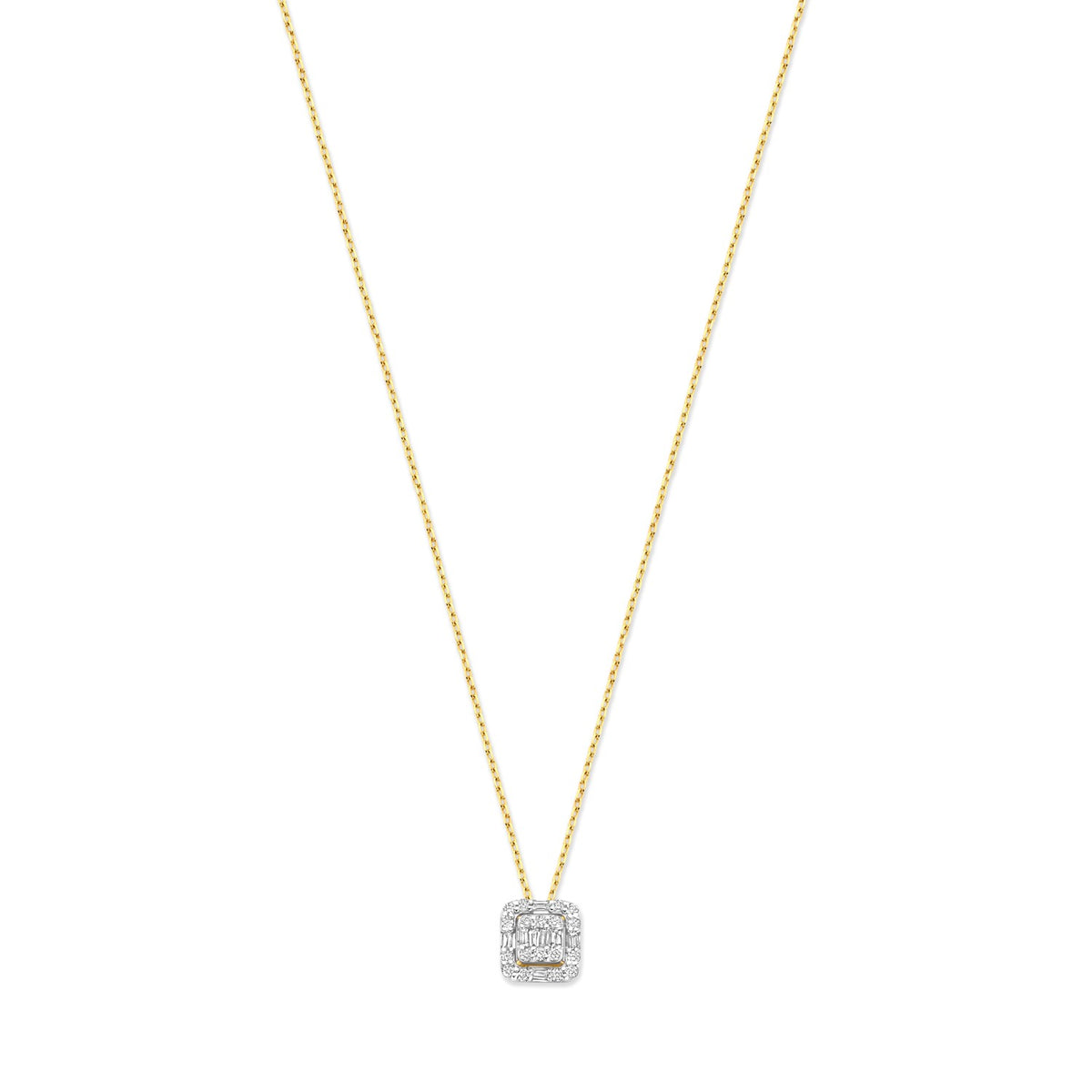 Isabel Bernard De la Paix Elena 14 karat gold necklace with diamond 0.18 carat IBD350030