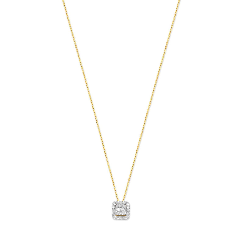 Isabel Bernard De la Paix Elena 14 karaat gouden ketting met diamant 0.18 ct IBD350030-zoom-