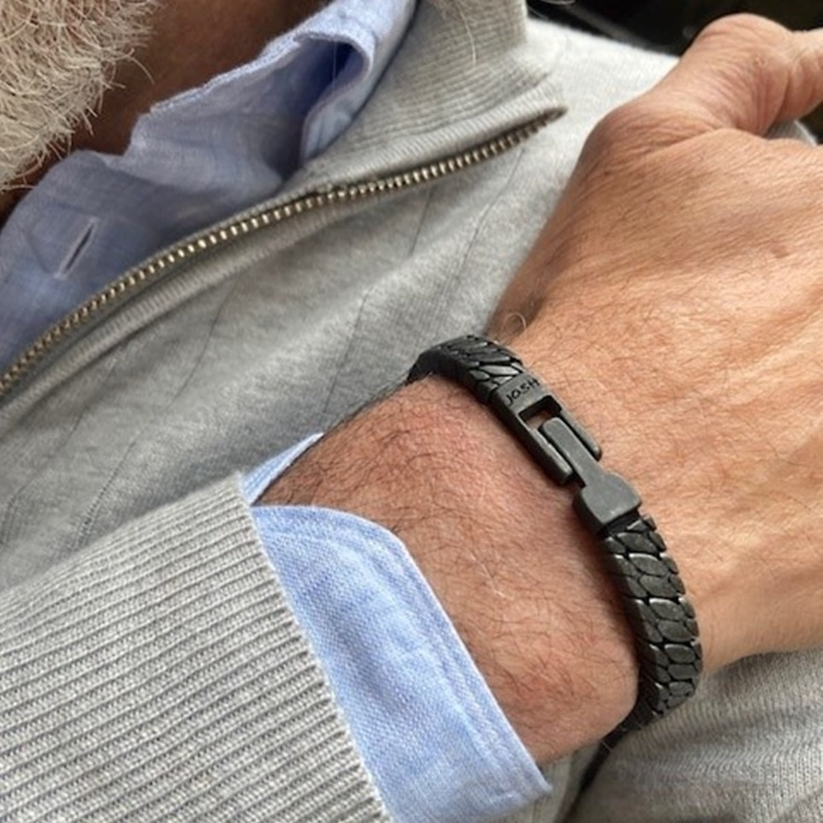 Josh Black Bracelet 03496-BRA-VB/L-1