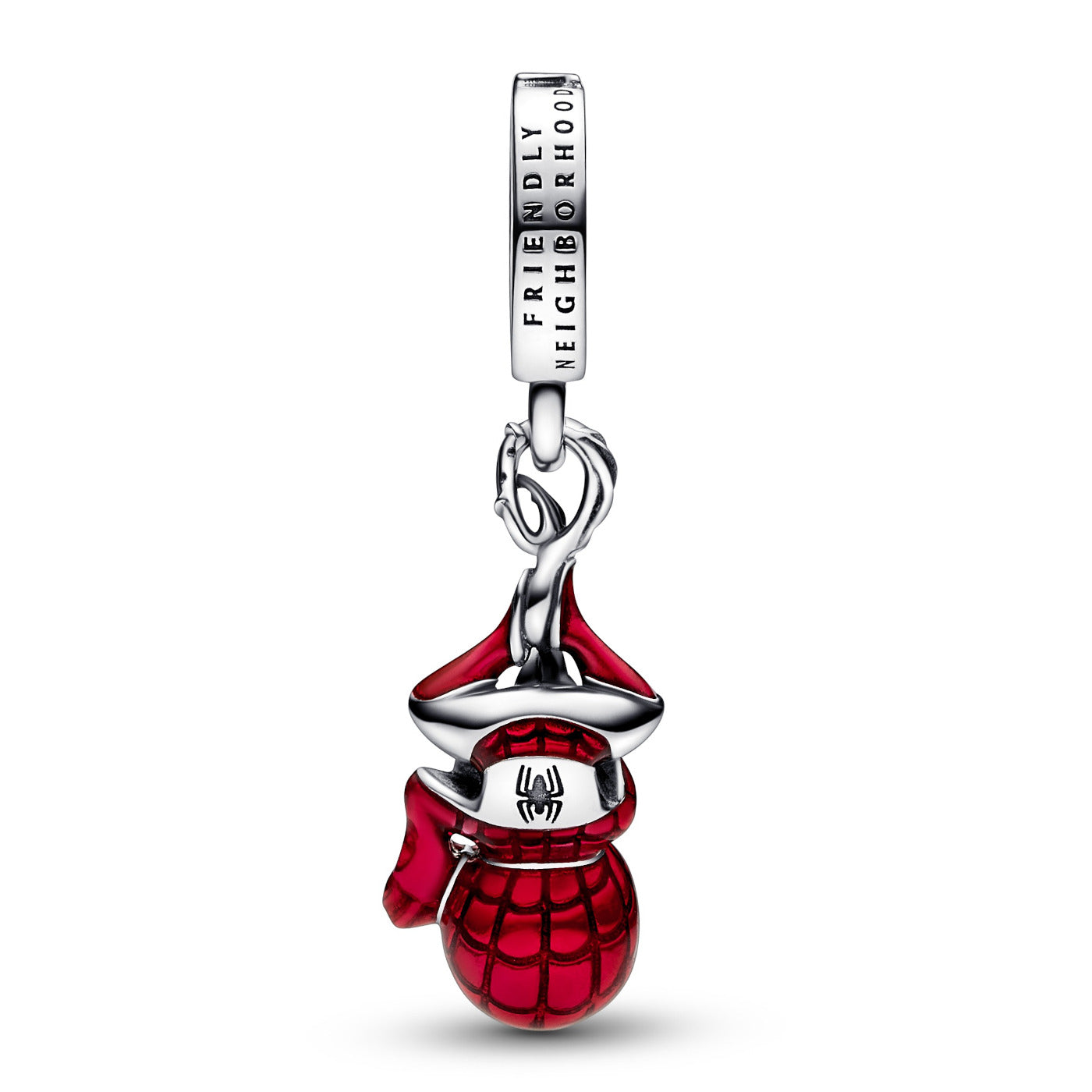 Pandora Marvel 925 Sterling Silver Marvel Hanging Spider-Man Charm 792323C01