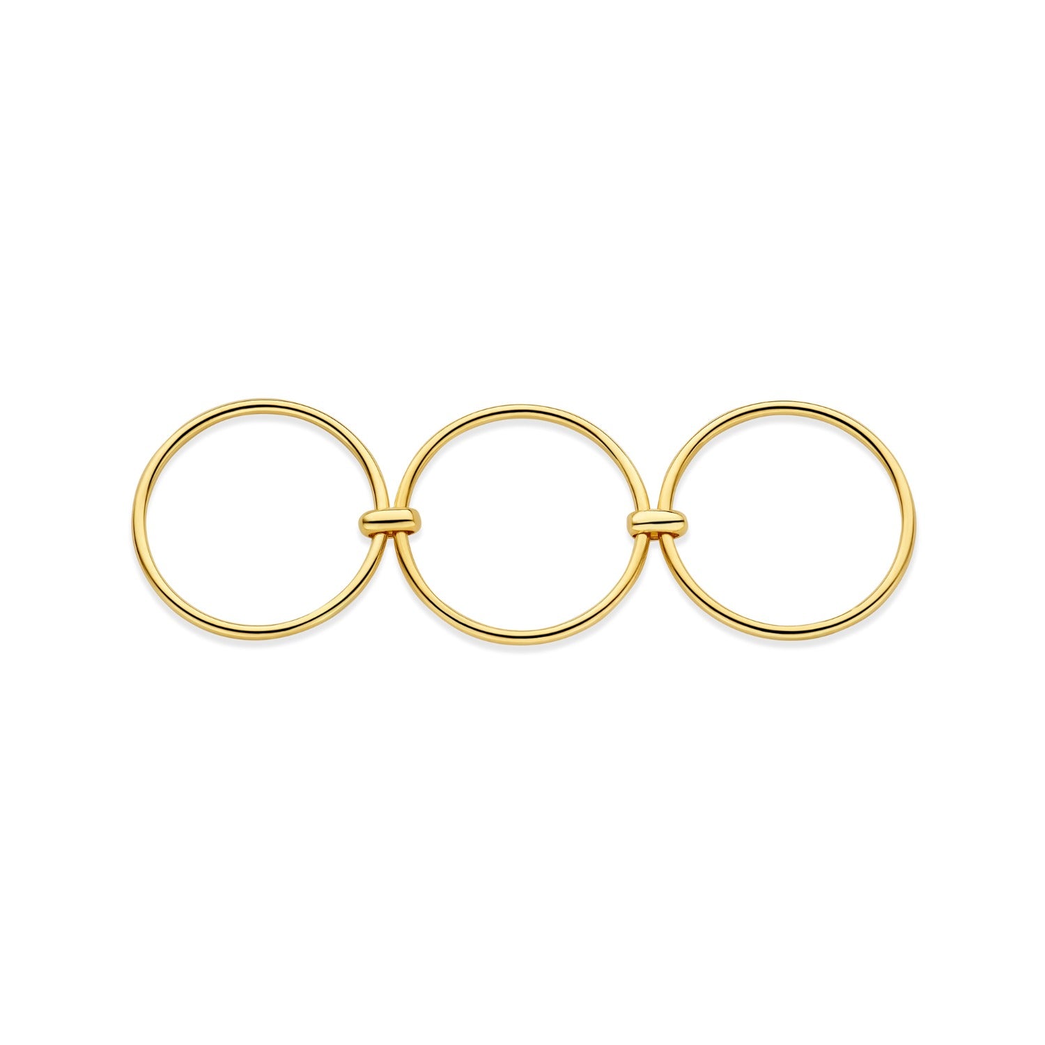 Isabel Bernard Cour d'Honneur Adora 14 karat golden 3-piece multiring IB330102-52