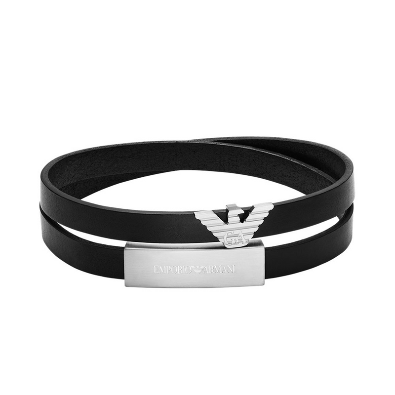 Emporio Armani Leather Men's Bracelet EGS3311040-zoom-