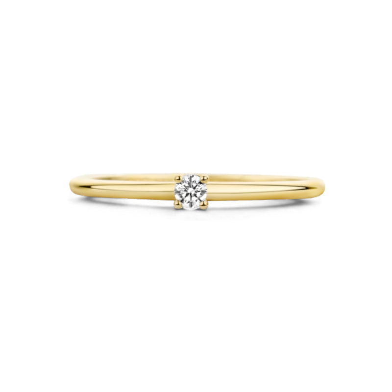 Blush 14 Karaat Gouden Ring1200YZI/46 (Maat: 46)-zoom-