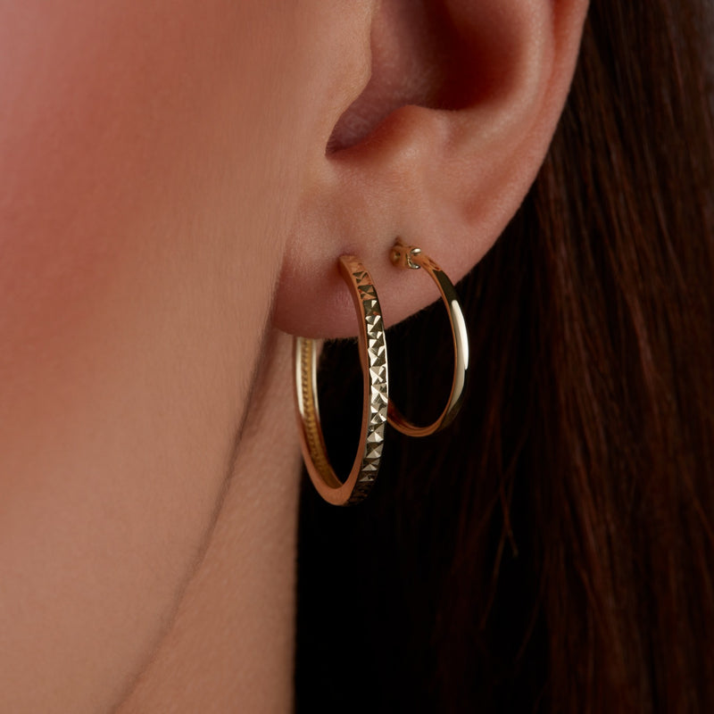 Beloro Jewels Regalo d'Amore 9 karaat gouden oorringen cadeauset BO90032-zoom-