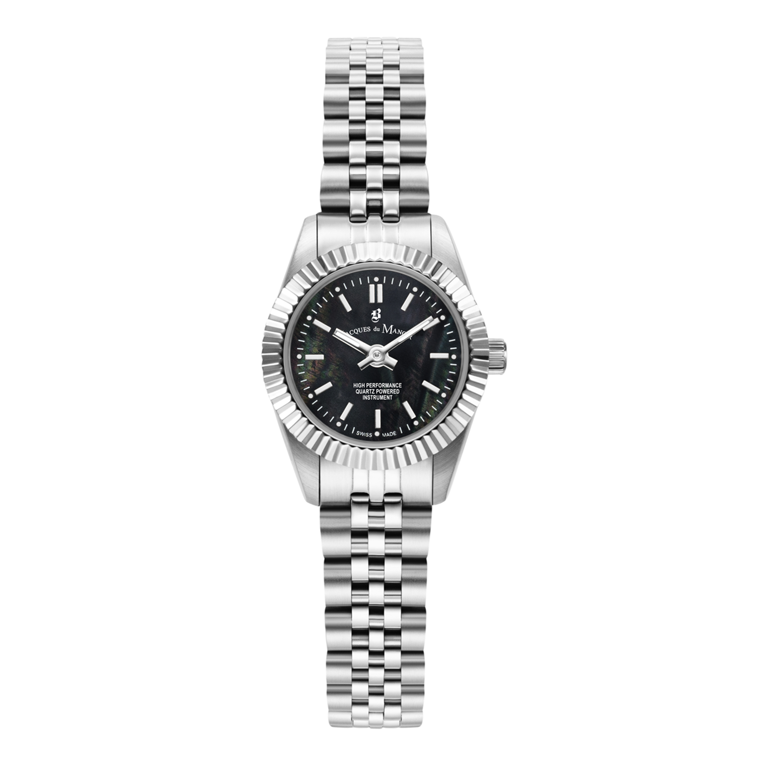 Jacques Du Manoir Inspiration 22mm Black MOP Women's Watch JWL05101