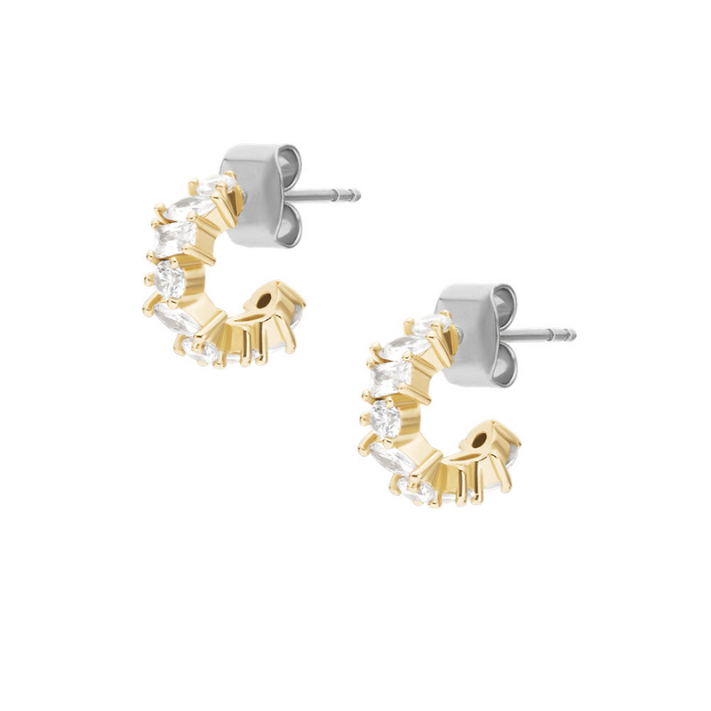 Fossil Ellis Brass Women's Earrings JA7297710-zoom-