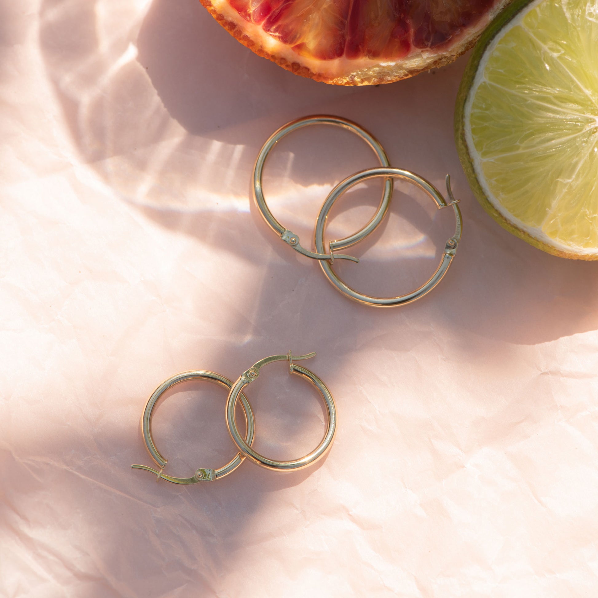 Beloro Jewels La Rinascente Chiara 9 carat gold Hoop Earrings BO360016