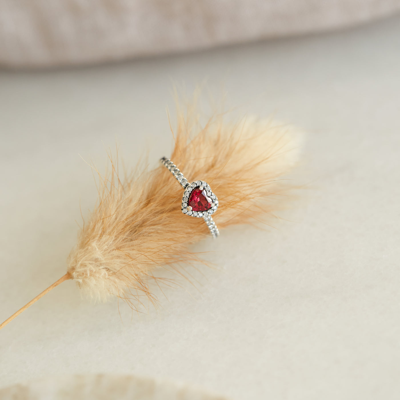 Pandora Timeless 925 Sterling Silver Heart Ring 198421C02-52