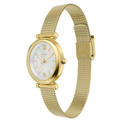 Fossil Carlie Round White Dial Watch ES5462