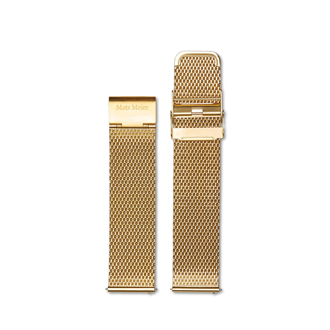 Mats Meier Strap 22mm Mesh Gold-coloured MM40005