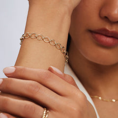 Isabel Bernard Belleville Axelle 14 Carat Golden Chain bracelet IB320136