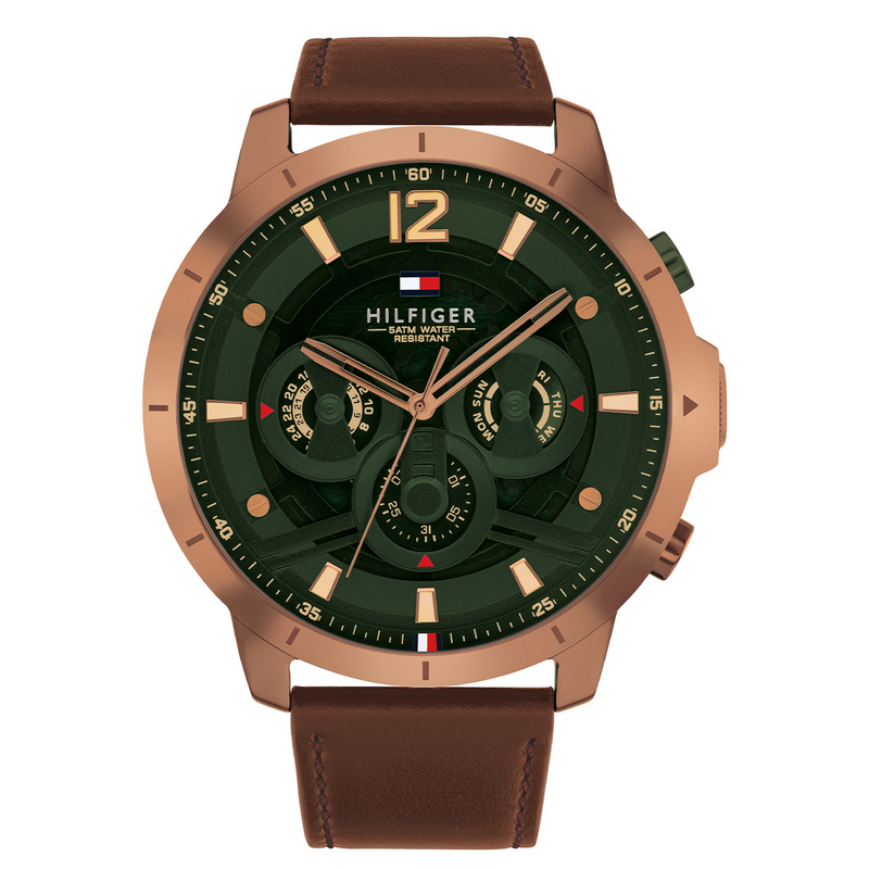 Tommy Hilfiger Bruine Herenhorloge TH1792207-zoom-