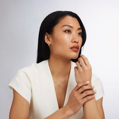 Isabel Bernard Rivoli Laura 14 Carat Golden Hoop Earrings IB360143