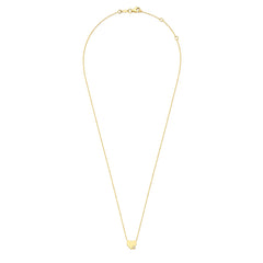 Isabel Bernard De la Paix Amore 14 Karat gold necklace with diamond 0.02 carat IBD350028