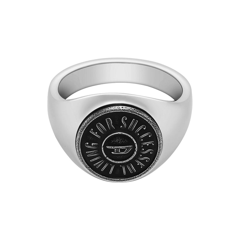 Diesel Signet Zilverkleurige Ring DX1463040-8-zoom-