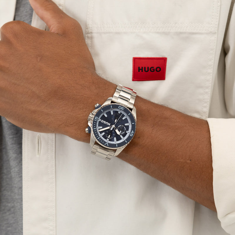 Hugo Boss #DIVE Silver Men's Watch HU1530429-zoom-