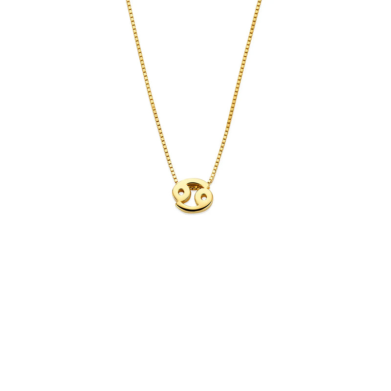 Isabel Bernard Étoiles d’Or Cancer 14 Carat Gold Venetian Necklace With Horoscope IB340181-zoom-