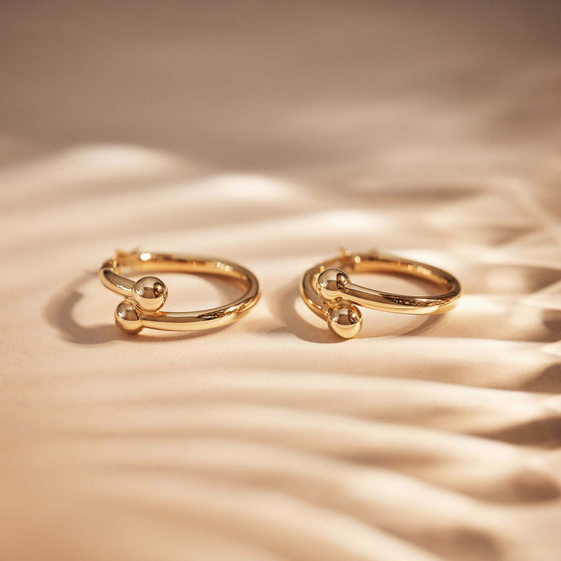 Isabel Bernard Monceau Mirell 14 karaat gouden oorringen IB360262-zoom-