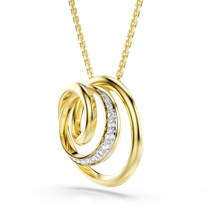 Swarovski Hyperbola Gold Plated Necklace 5740410-zoom-