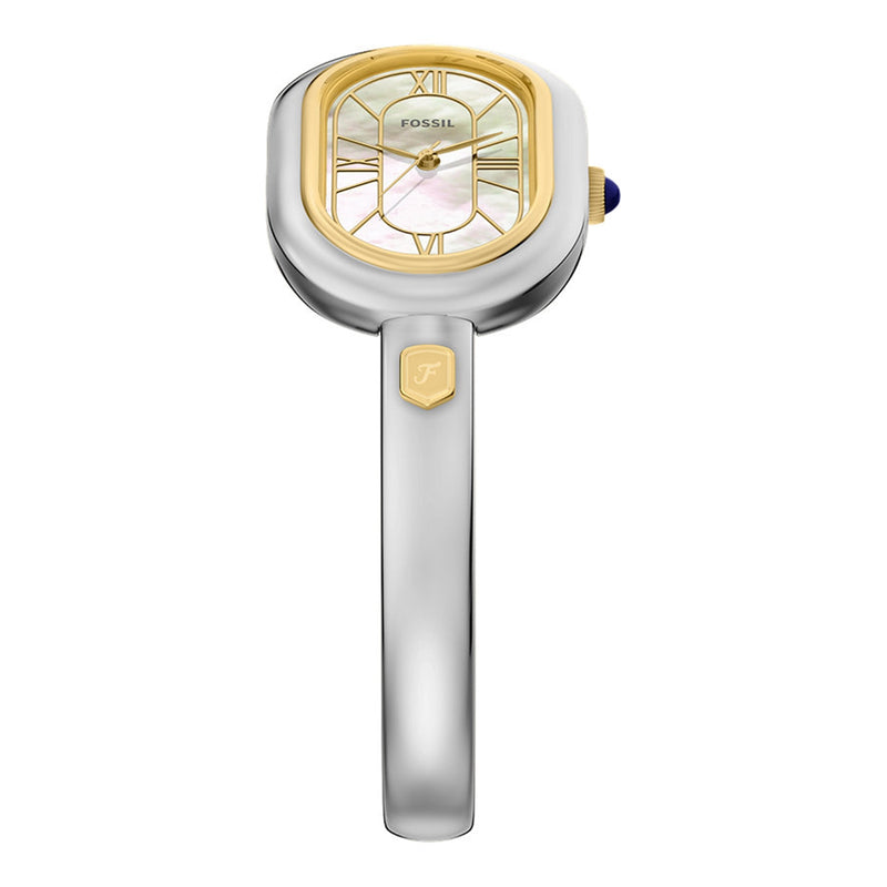 Fossil Sloan Oval White Dial Watch ES5455-zoom-