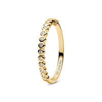 Sif Jakobs Gold Plated Sarzana Ring SJ-R2750-CZ-YG-50