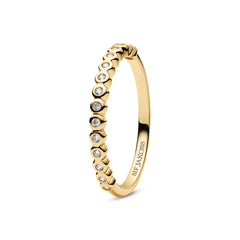 Sif Jakobs Gold Plated Sarzana Ring SJ-R2750-CZ-YG-50