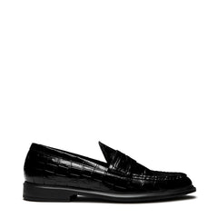 Isabel Bernard Vendôme Blandine croco black calfskin leather loafers IB51015-201-38