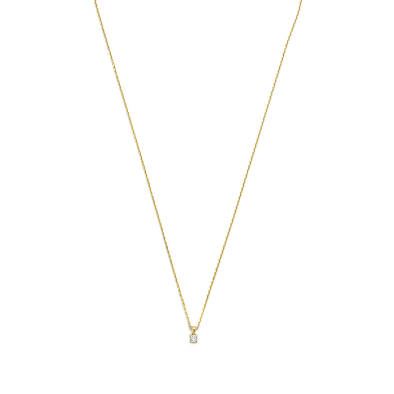 Isabel Bernard De la Paix Celesse 14 karaat gouden collier | diamant 0.07 ct | IBD350002-zoom-