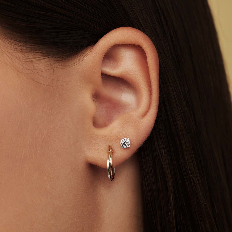 Isabel Bernard Saint Germain Lourdes 14 Karaat Witgouden Oorknoppen IB360205-zoom-