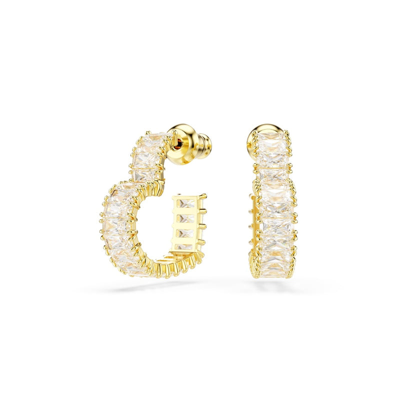 Swarovski Matrix Gold Coloured Ear Studs 5693512-zoom-
