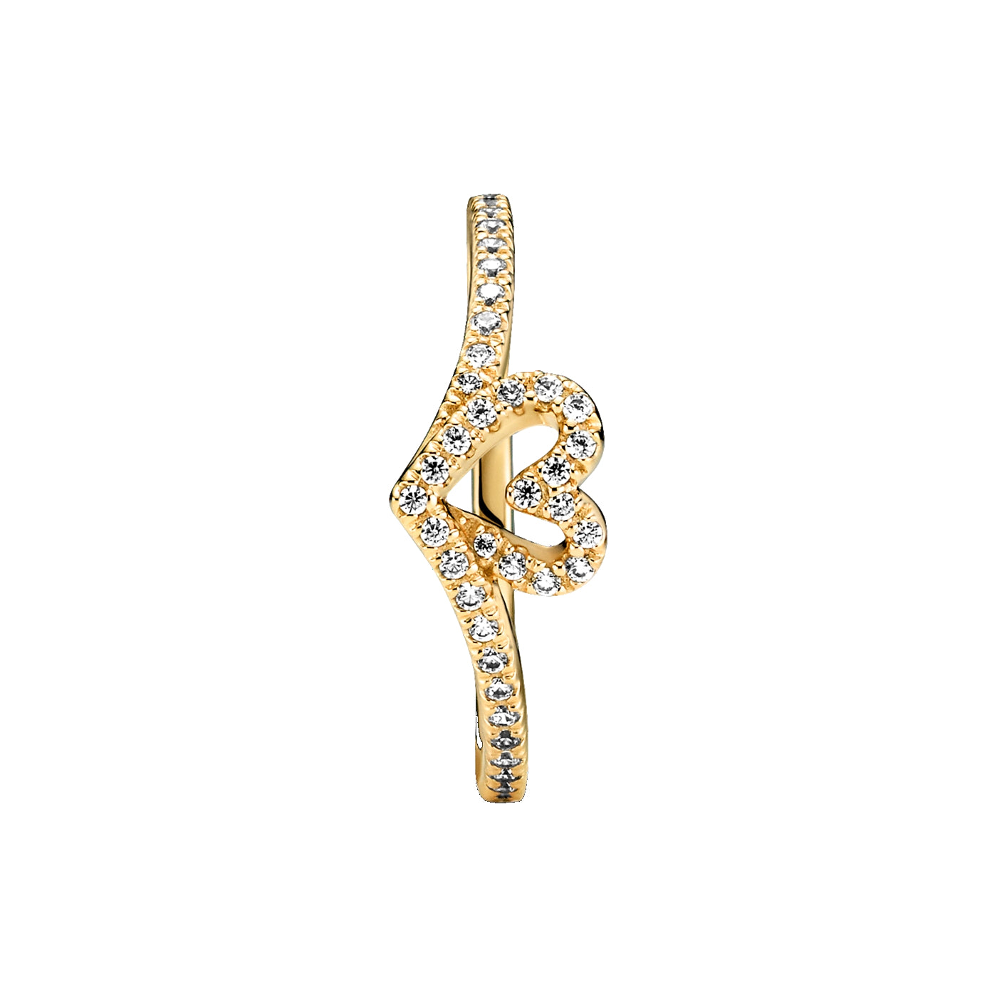 Pandora Timeless Gold-coloured Wishbone Heart 169302C01-54
