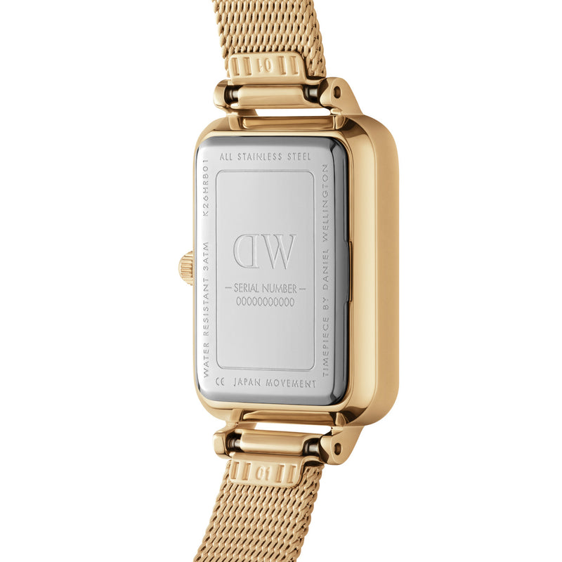 Daniel Wellington Quadro Gold Women's Watch DW00100556-zoom-