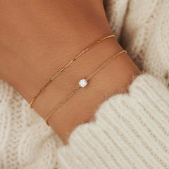 Isabel Bernard Le Marais Loane 14 Carat Golden Bracelet IB320103 (Length: 16.50-18.50 cm)