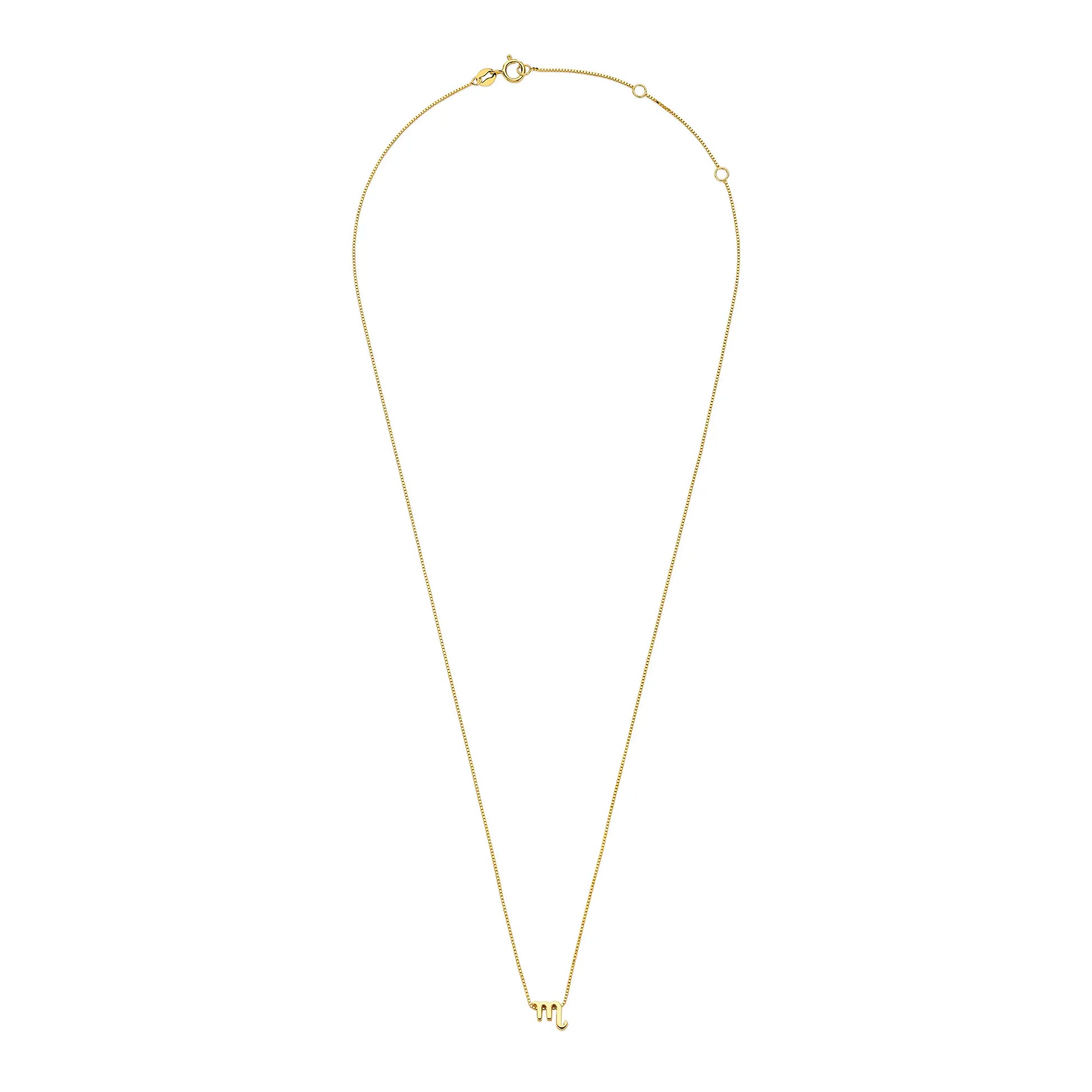 Isabel Bernard Étoiles d’Or Scorpio 14 Carat Gold Venetian Necklace With Horoscope IB340185