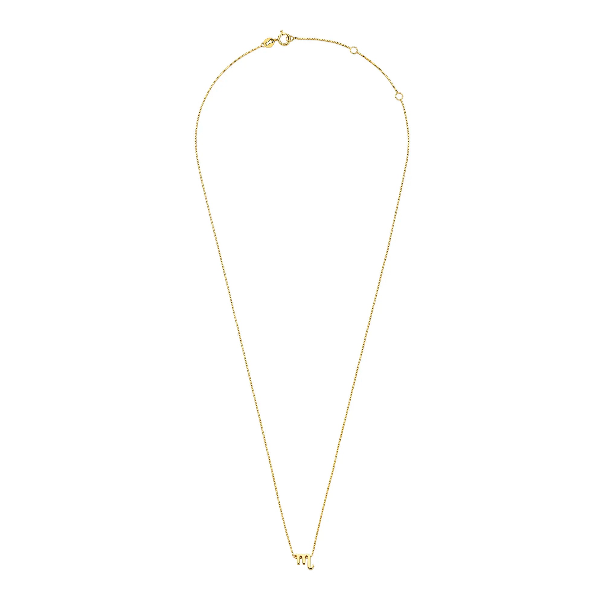 Isabel Bernard Étoiles d’Or Scorpio 14 Carat Gold Venetian Necklace With Horoscope IB340185