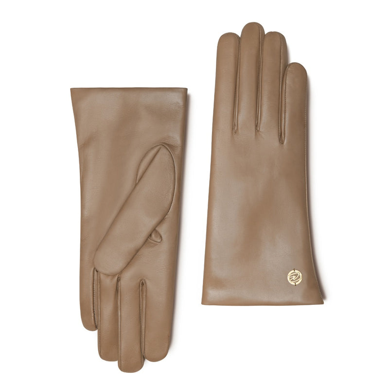 Isabel Bernard Honoré Eleanor Taupe goatskin Leren gloves IB67000-378-6.5-zoom-