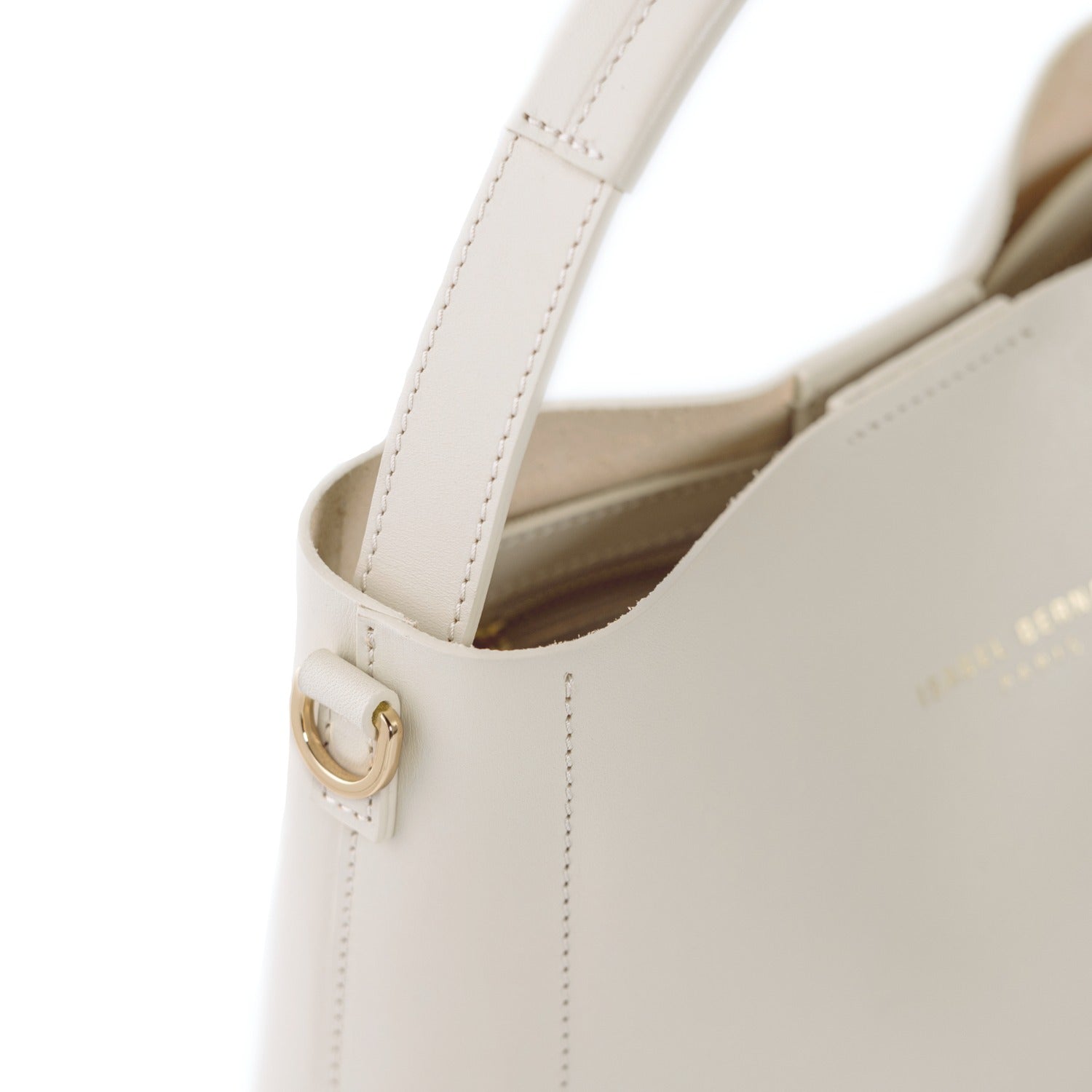 Isabel Bernard Montmartre Béatrice Midi creme vegetable tanned leather handbag IB25094-370