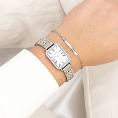 OOZOO Vintage Silver and White Women's Watch C20413