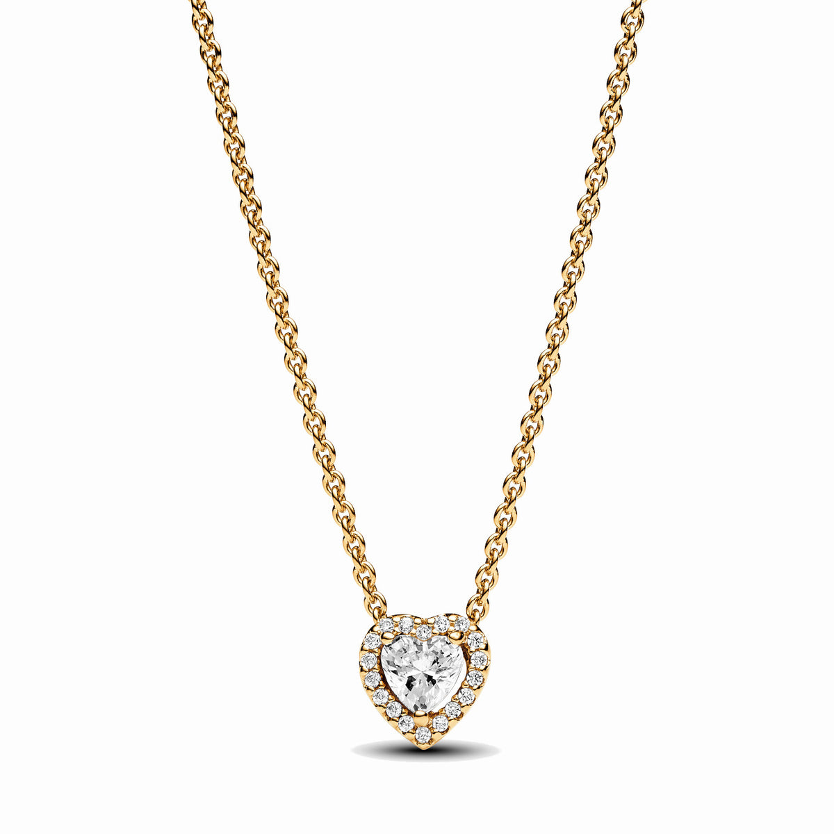 Pandora Timeless Heart Necklace 368425C01-45with14 Carat Gold Plating