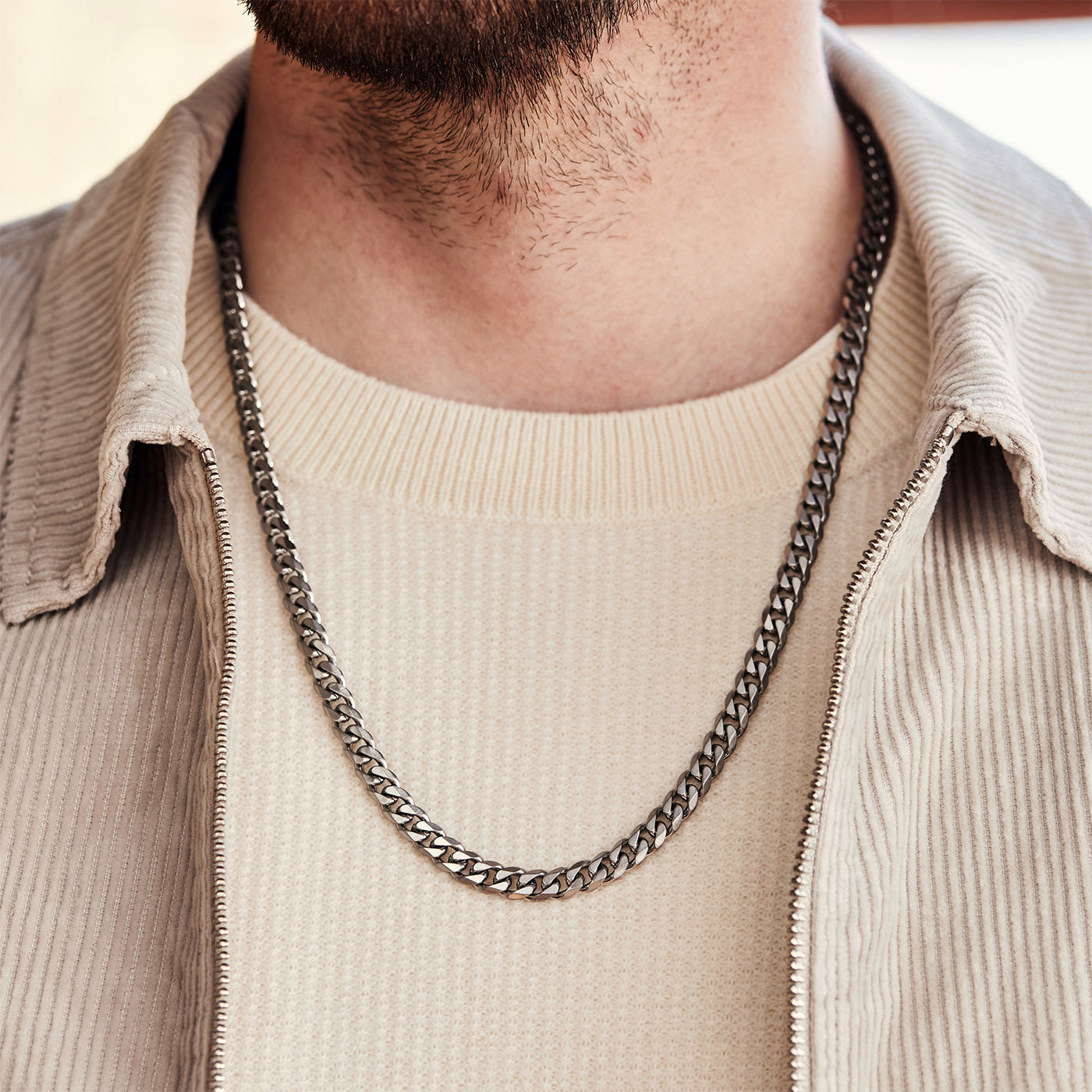 Sem Lewis Battersea Northcote Road Necklace Gunmetal SL380006